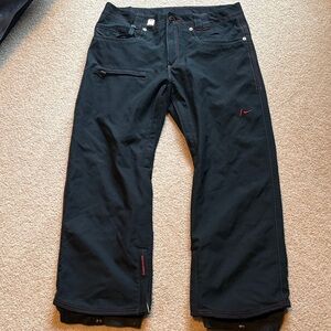 Rare Nike Jean snowboard Black Pants XL